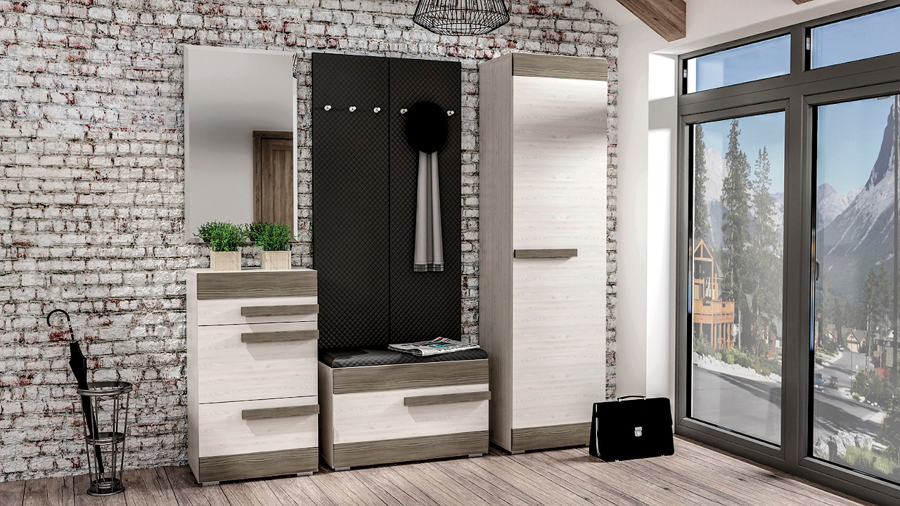 BLINCO weißer Kleiderschrank