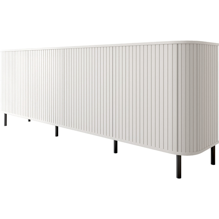 4-türige Kommode, Modell Zylio, weiß