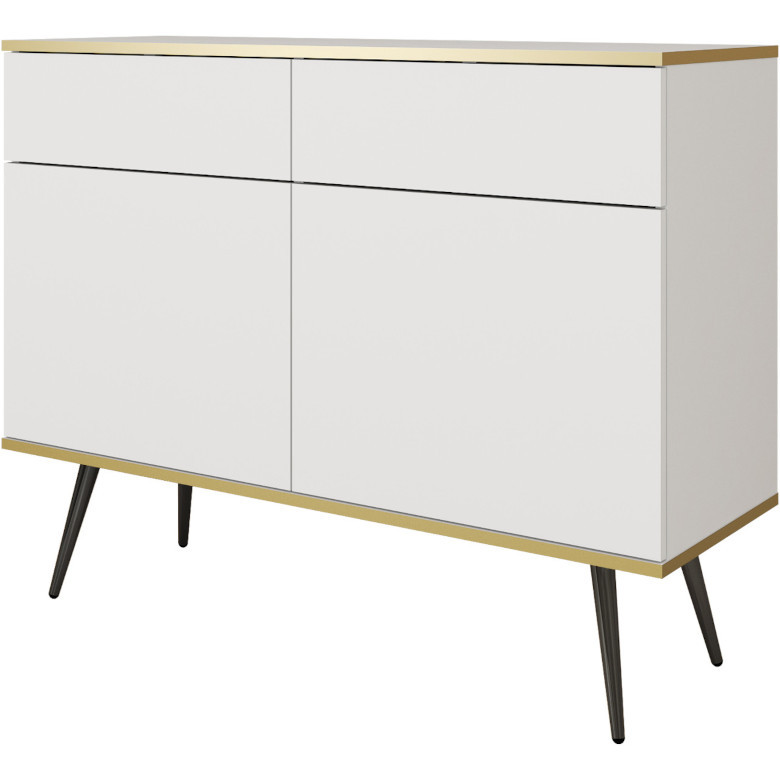 ara ksz107 Kommode weiß schwarz