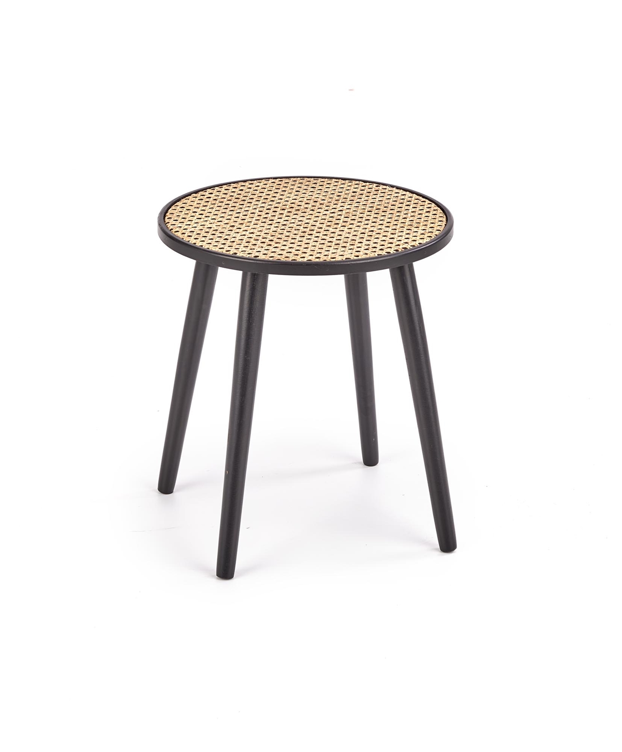 JAKARTA Couchtisch schwarz / Naturrattan
