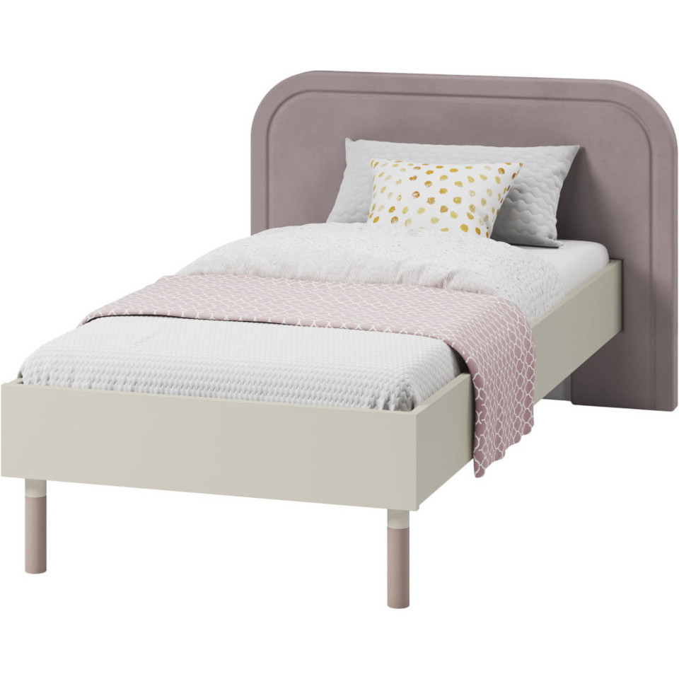 Bett 90 200 Harmonie HR08 Trüffel Kaschmir
