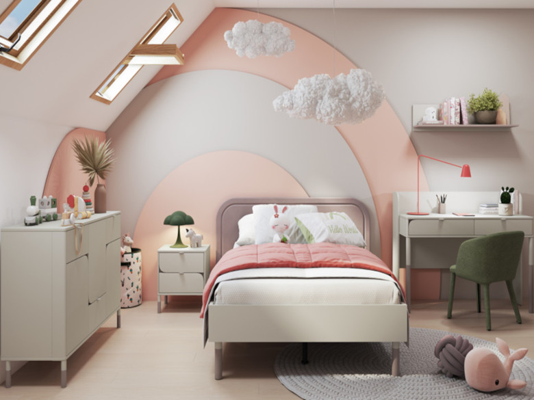 Harmony 1 Jugendmöbel Kaschmir Trüffel Eiche