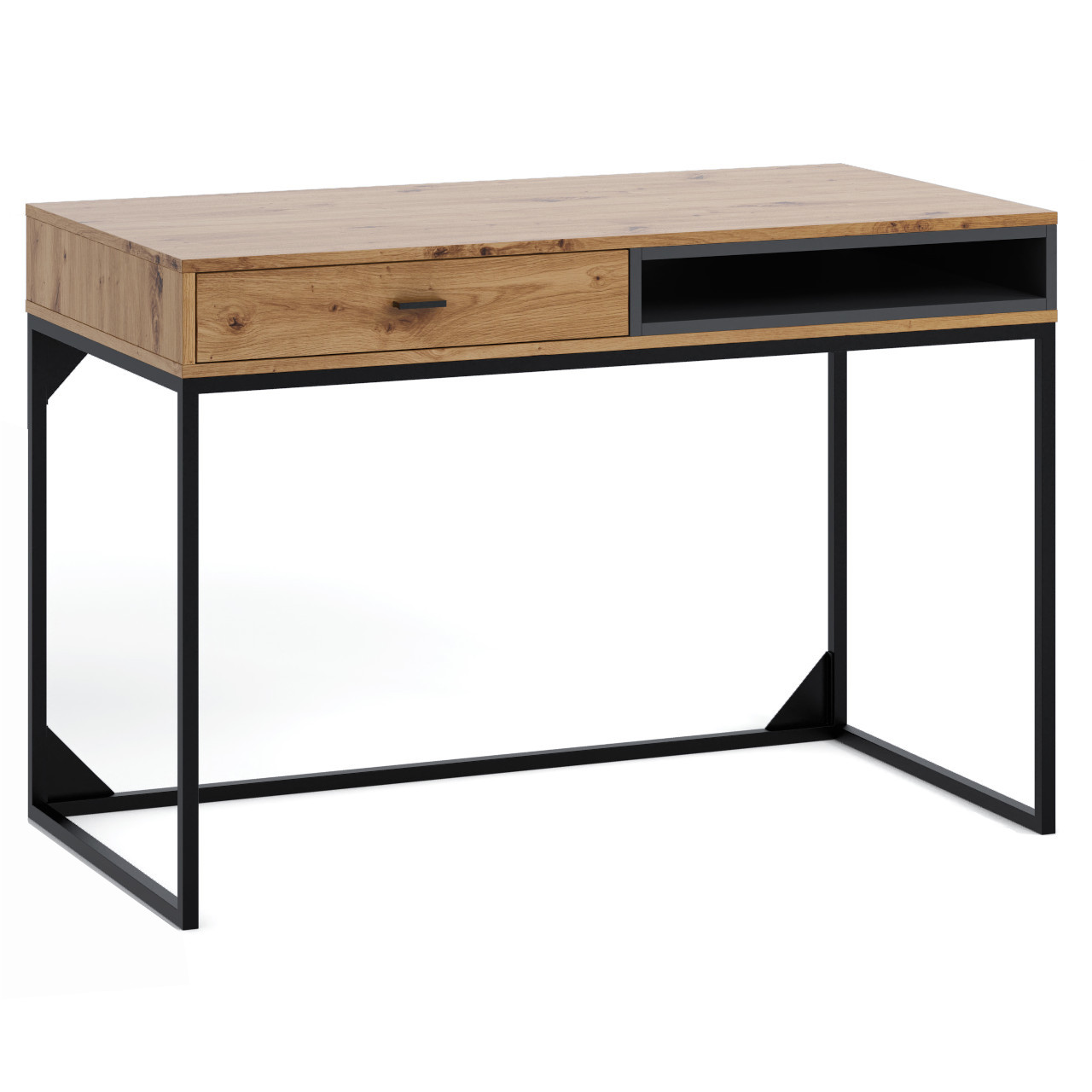Schreibtisch OLIER OE1 artisan eiche / schwarz