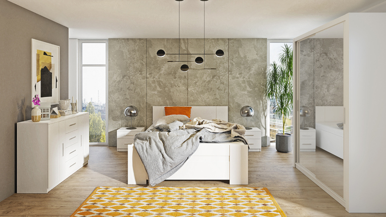 Boney 2 Schlafzimmer weiß