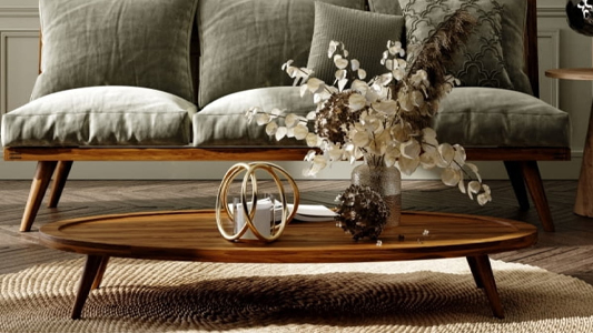 Ein Couchtisch für ein modernes Interieur