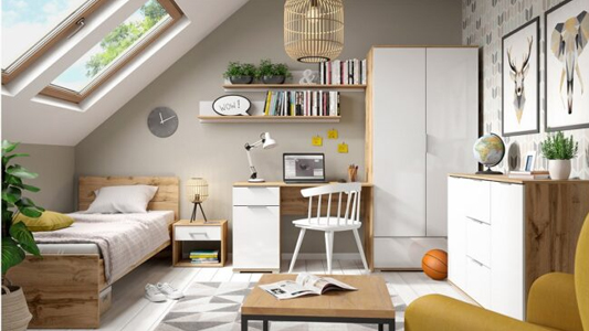 Jugendzimmer im Retro Stil